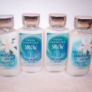 Bath and Body Works Fresh Sparkling Snow Body Lotion Lot of 4